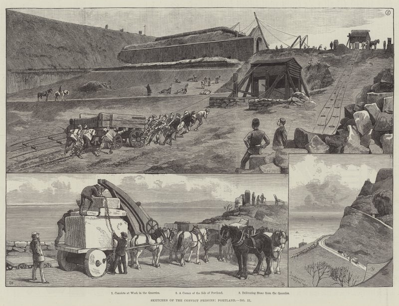Croquis des prisons de condamnés, Portland - Walter Bothams