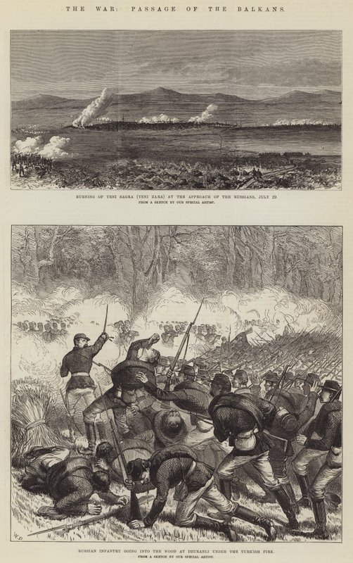 La Guerre, Passage des Balkans - Walter Paget