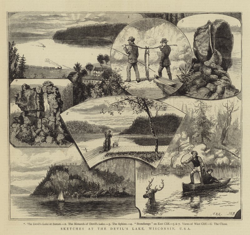 Croquis au lac du Diable, Wisconsin, USA - Walter William May