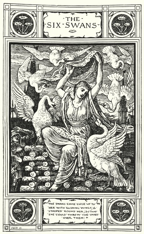 Les Six Cygnes - Walter (after) Crane
