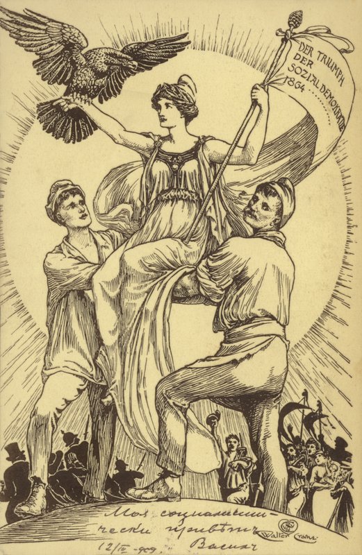 Le Triomphe de la Démocratie Sociale - Walter (after) Crane