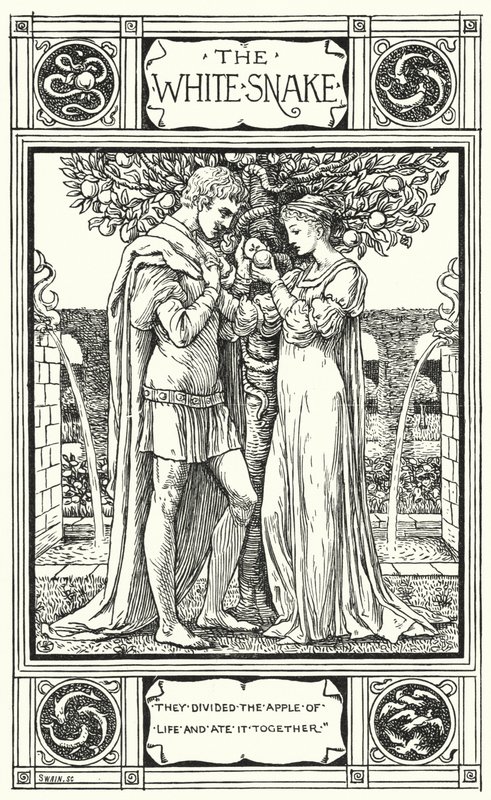Le Serpent Blanc (gravure) - Walter (after) Crane