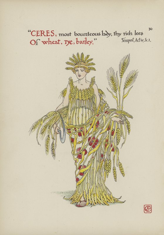 Fleurs du jardin de Shakespeare - Walter Crane