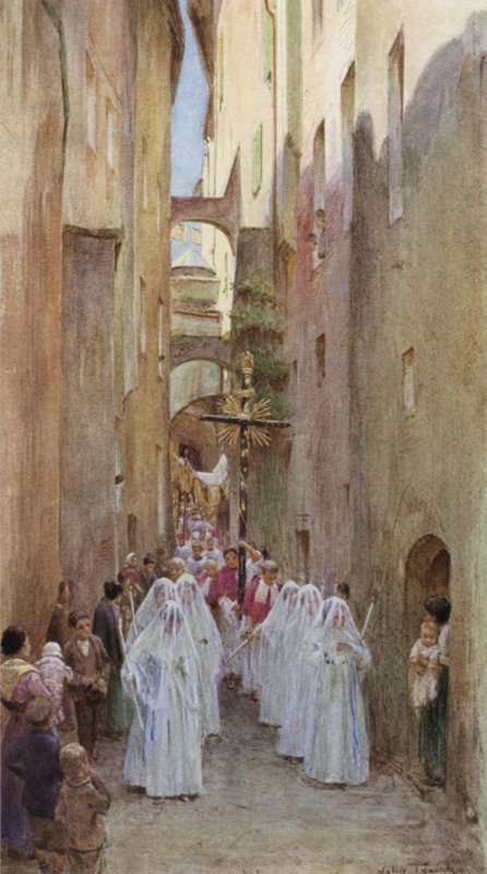 Procession, San Remo, Italie - Walter Frederick Roofe Tyndale