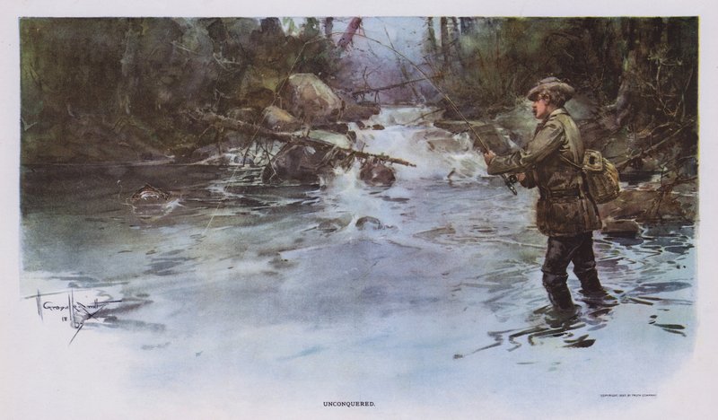 Invaincu : scène de pêche - Walter Granville Smith
