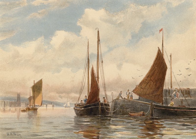 Luggers de Penzance à Newlyn - Walter William May