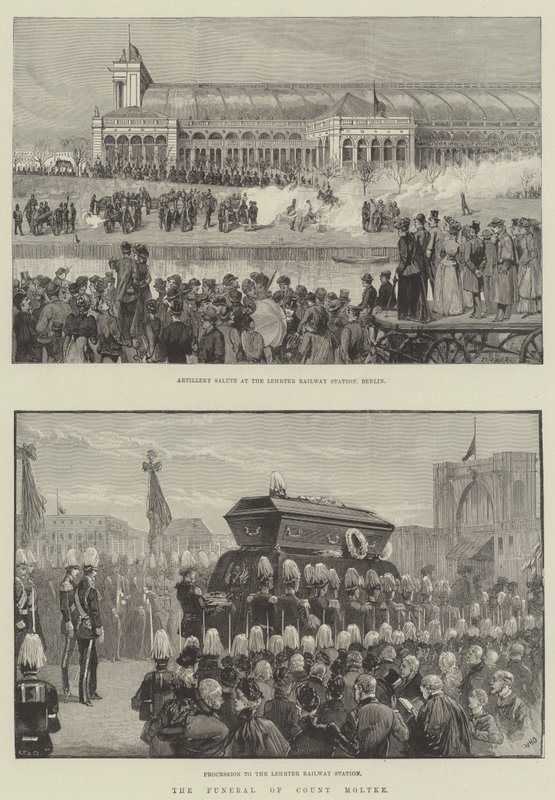 Les funérailles du comte Moltke - Warry