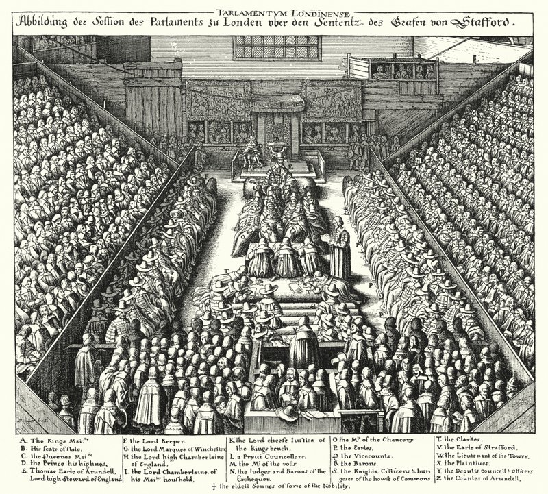 Procès de Thomas Wentworth - Wenceslaus (after) Hollar