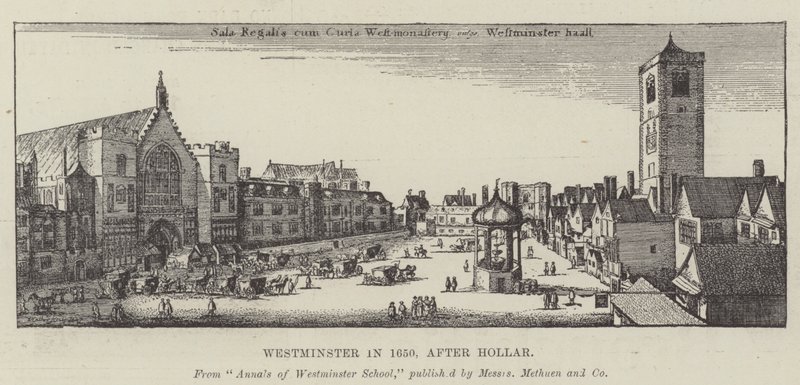Westminster en 1650 - Wenceslaus Hollar