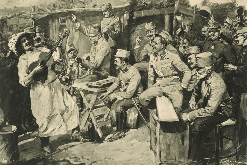 Humour viennois dans un camp de réservistes dans les montagnes des Carpates - Wilhelm Gause