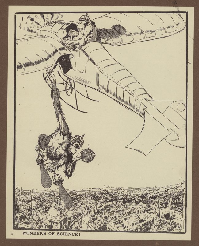 Merveilles de la science (lithographie) - Will Dyson