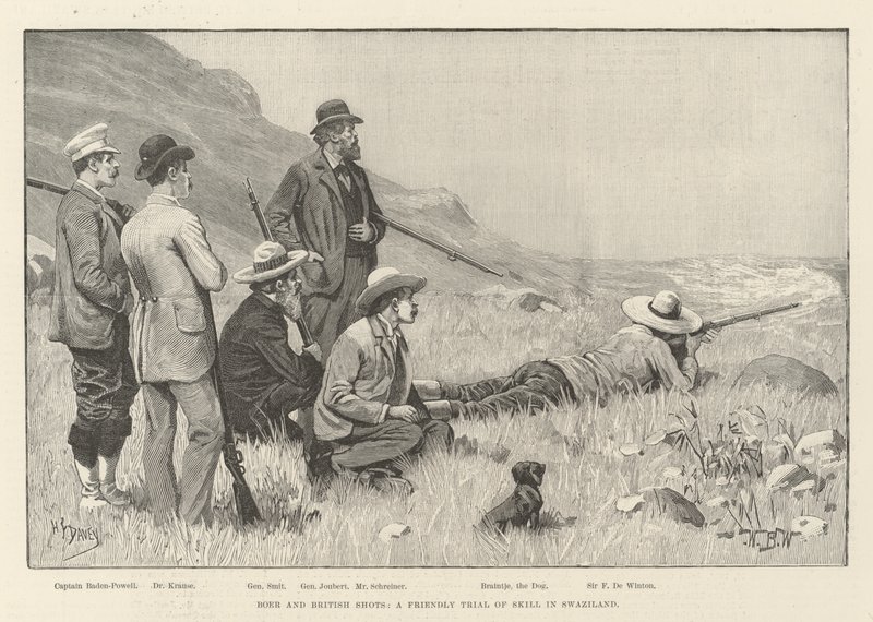 Tirs boers et britanniques, un essai amical de compétence au Swaziland - William Barnes Wollen