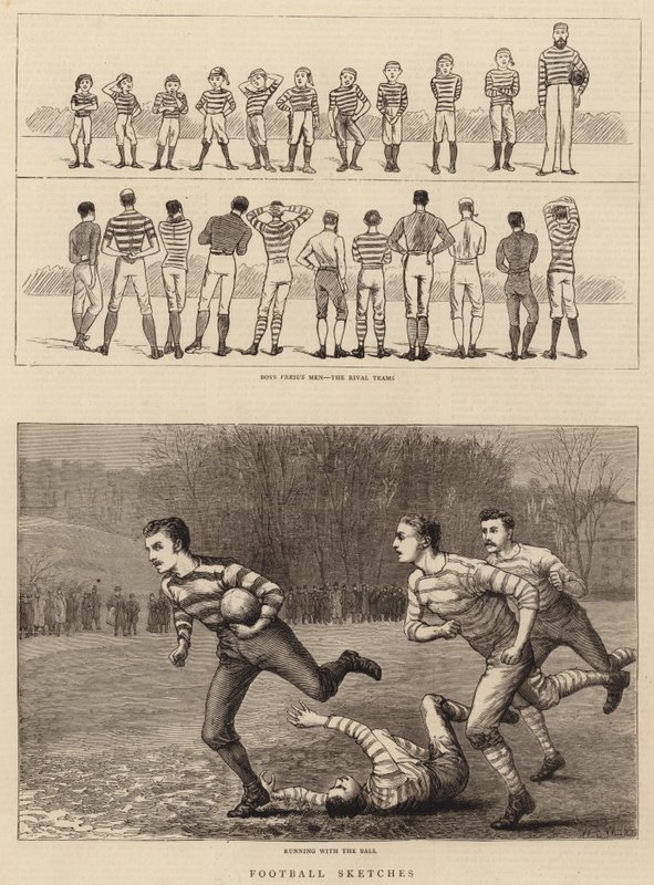 Croquis de football - William Barnes Wollen