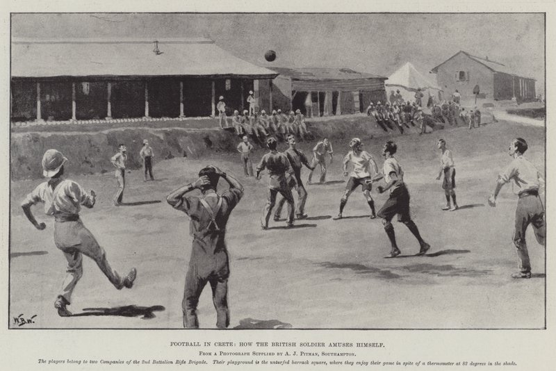 Football en Crète, comment le Soldat Britannique s