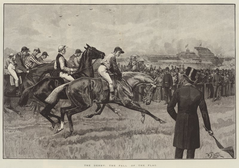 Le Derby, la chute du drapeau - William Barnes Wollen