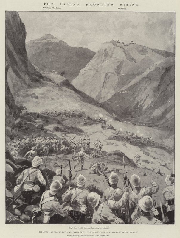 Le soulèvement de la frontière indienne - William Barnes Wollen