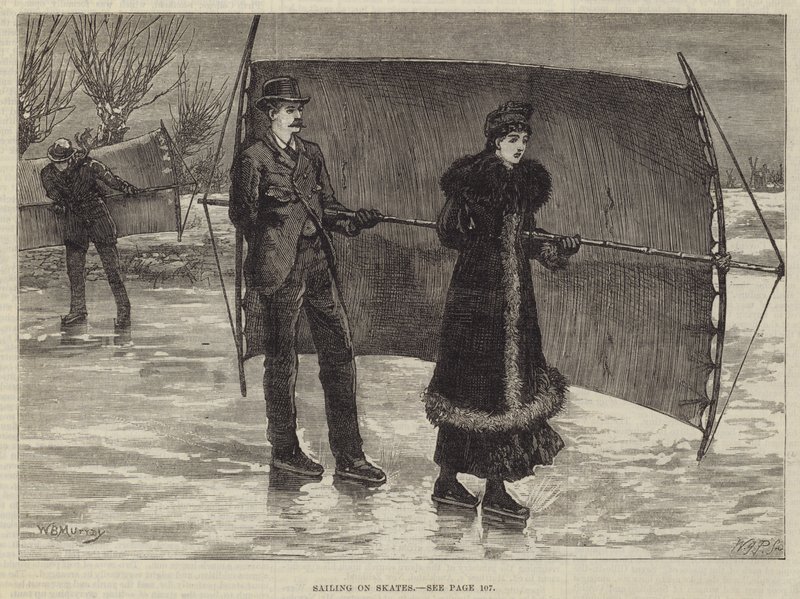 Navigation sur patins - William Bazett Murray