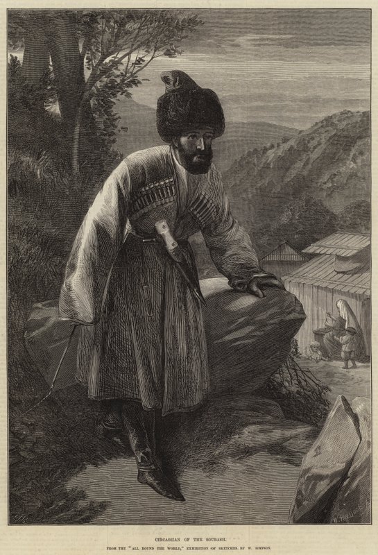 Circassienne du Soubash - William Crimea Simpson
