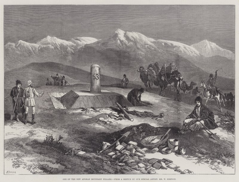 Un des nouveaux piliers de la frontière afghane - William Crimea Simpson