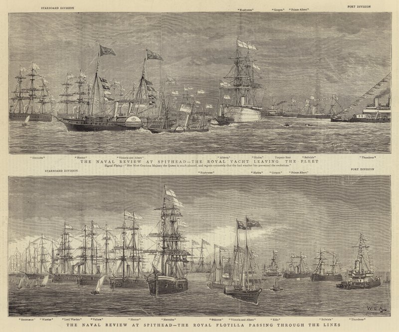 La revue navale à Spithead - William Edward Atkins