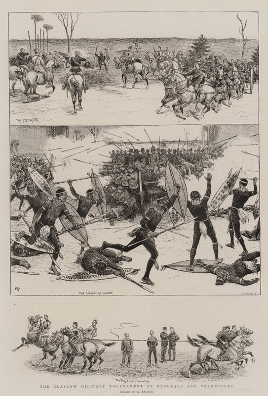 Le tournoi militaire de Glasgow par les réguliers et les volontaires - William Ralston