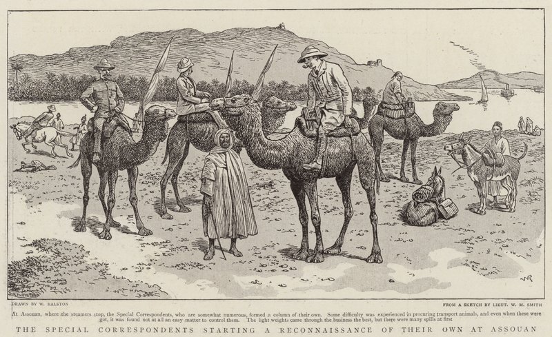 Les correspondants spéciaux commençant une reconnaissance à Assouan - William Ralston