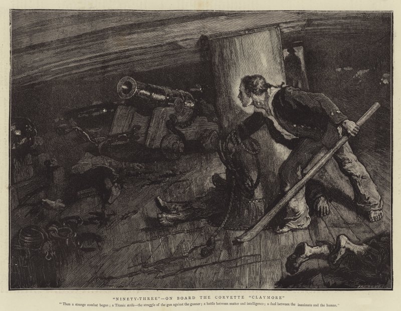 Quatre-vingt-treize, à bord de la corvette Claymore - William Small