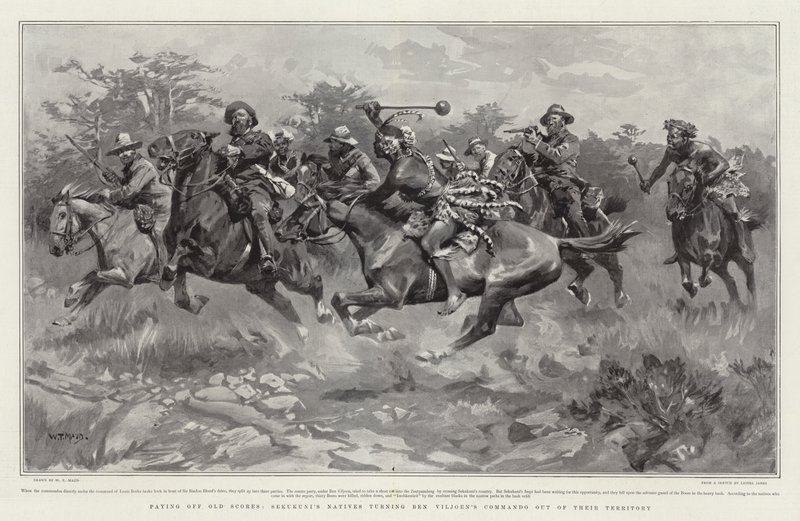 Régler de vieux comptes, les indigènes de Sekukuni chassant le commando de Ben Viljoen de leur territoire - William T. Maud