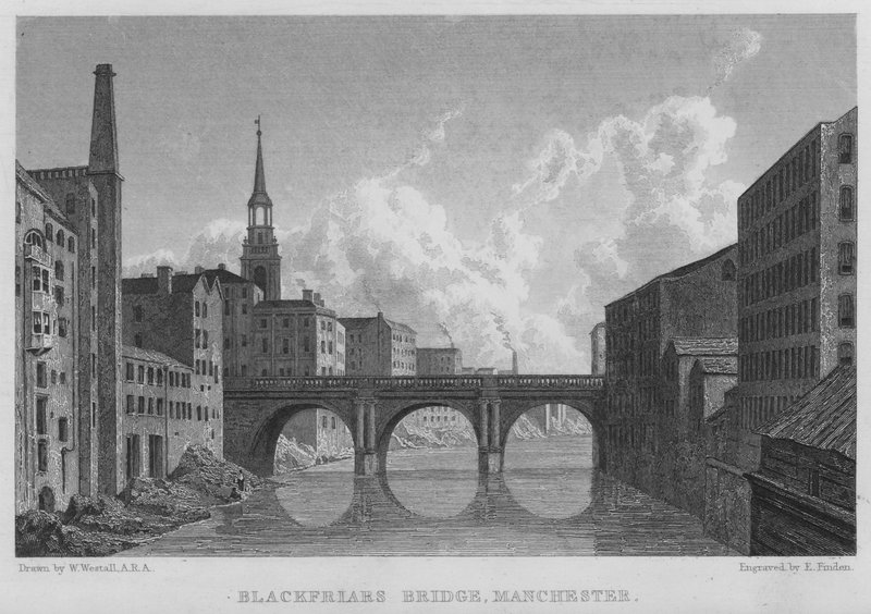 Pont de Blackfriars, Manchester - William (after) Westall