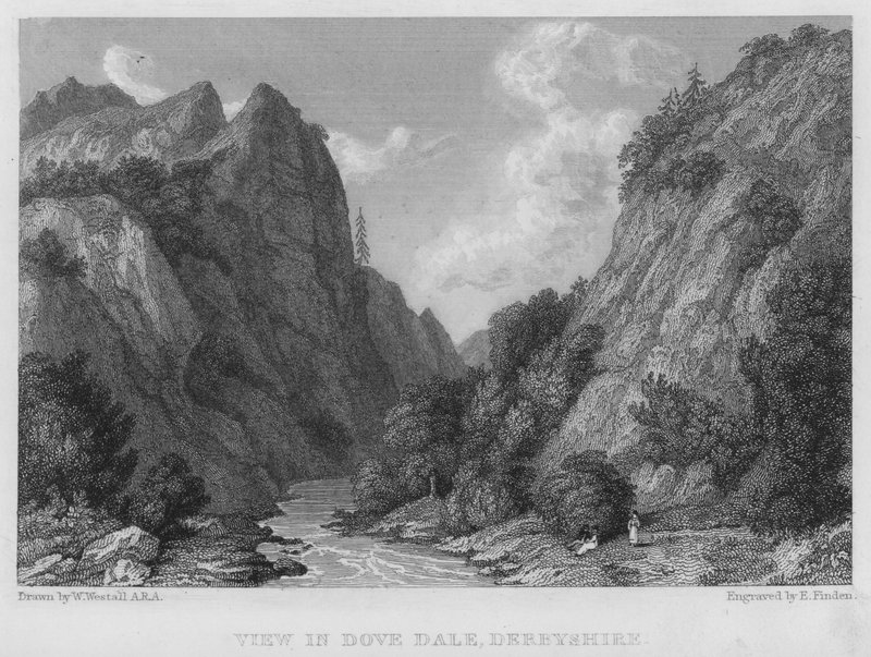 Vue de Dove Dale, Derbyshire - William (after) Westall