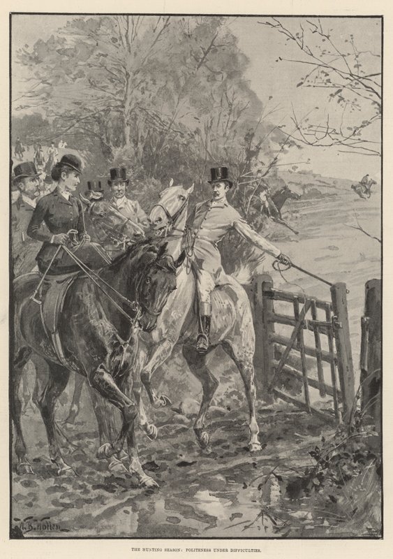 La saison de chasse, politesse en difficulté - William Barnes Wollen