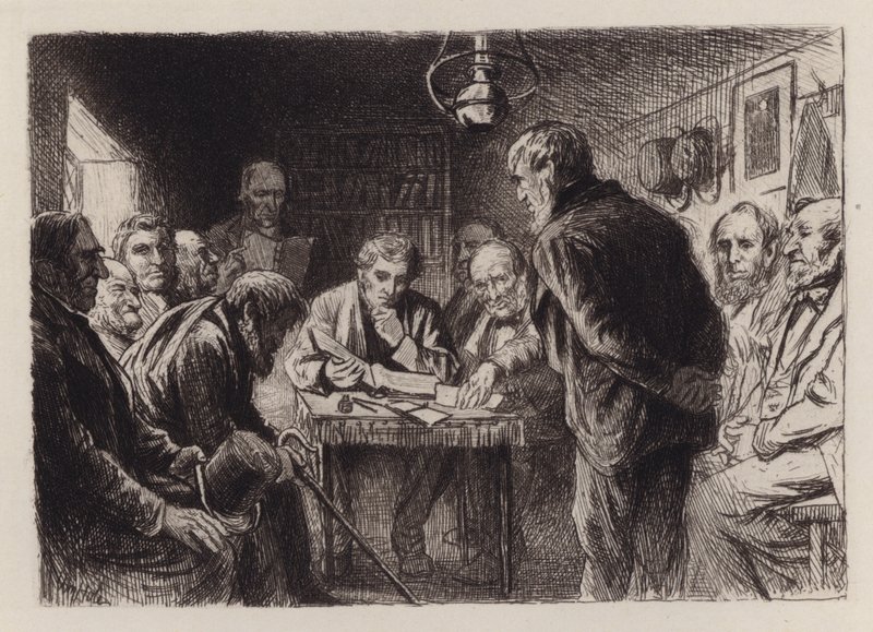 La Session de Kirk (gravure) - William Brassey (after) Hole