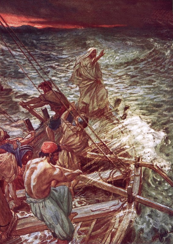 Jésus calmant la tempête - William Brassey Hole