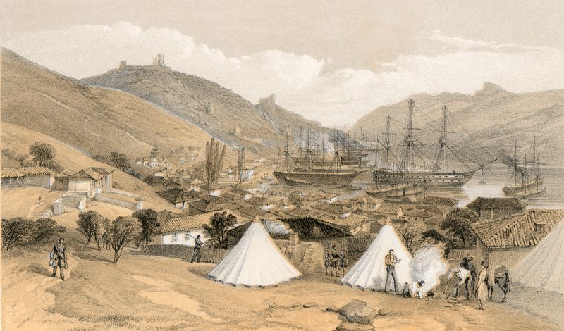 Balaklava, vue vers la mer - William Crimea Simpson