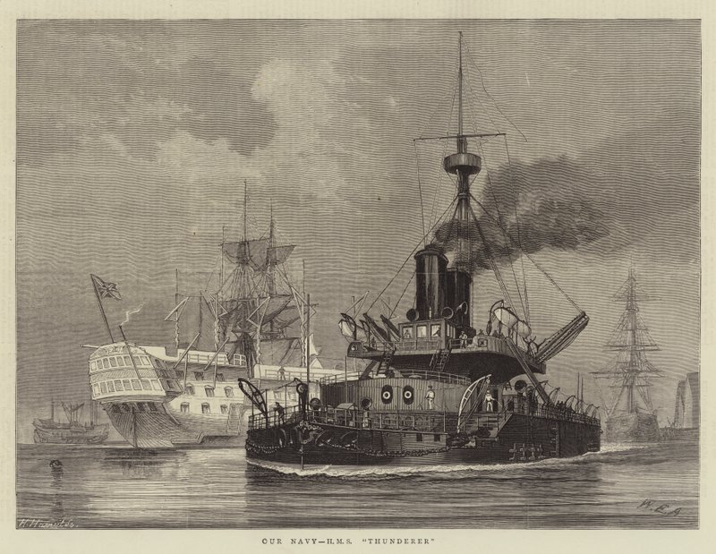 Notre marine, HMS Thunderer - William Edward Atkins