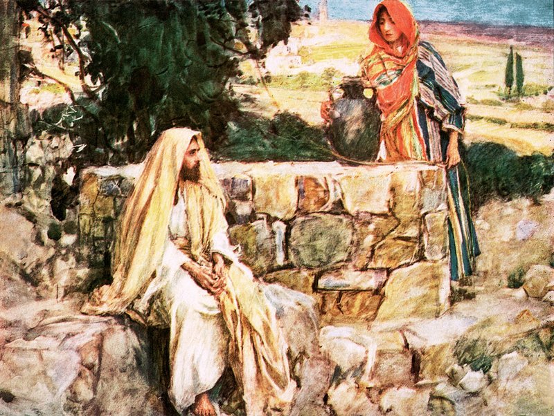 Le Christ et la Femme de Samarie - William Hatherell