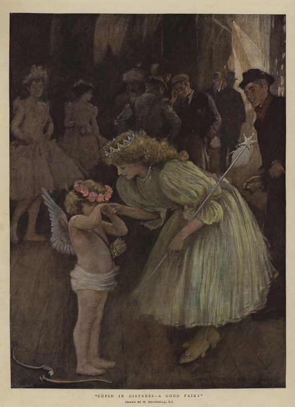 Cupidon en détresse, une bonne fée - William Hatherell