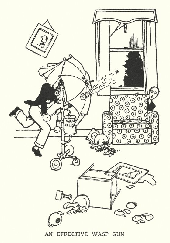 Un pistolet à guêpes efficace (lithographie) - William Heath Robinson