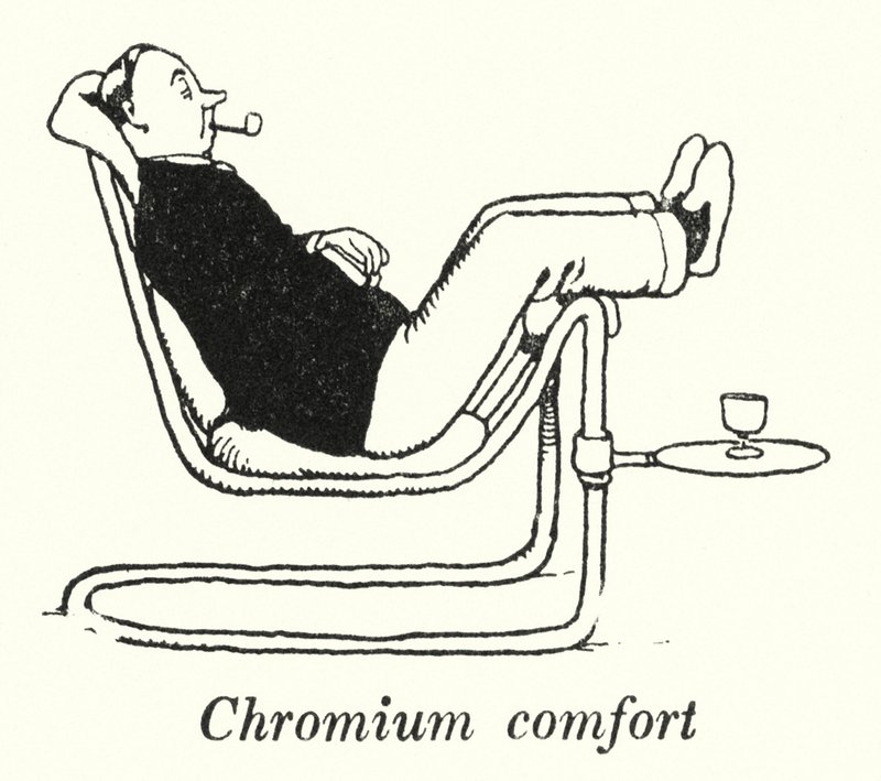 Confort en chrome (lithographie) - William Heath Robinson