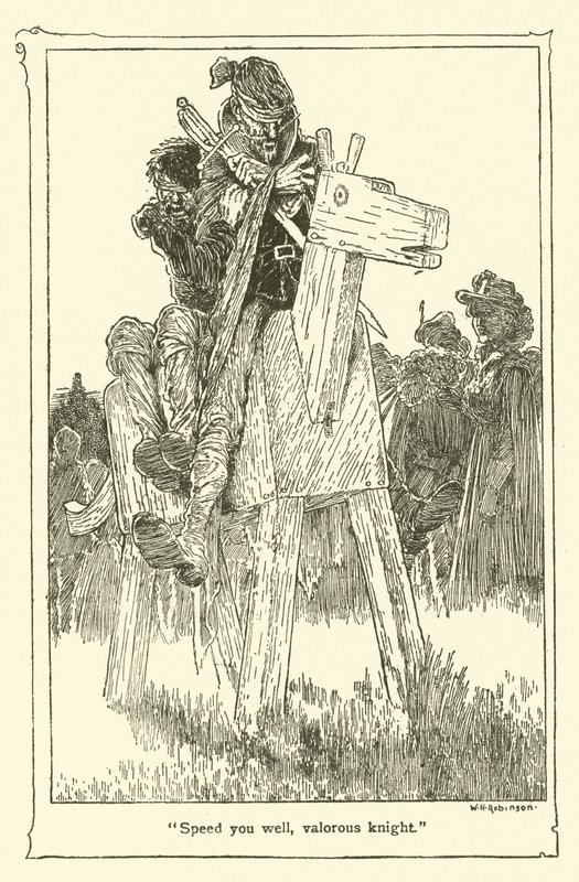 Illustration pour Don Quichotte - William Heath Robinson