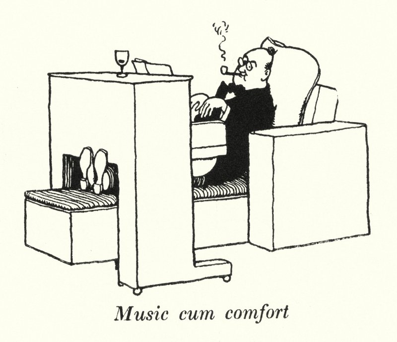 Musique et confort - William Heath Robinson