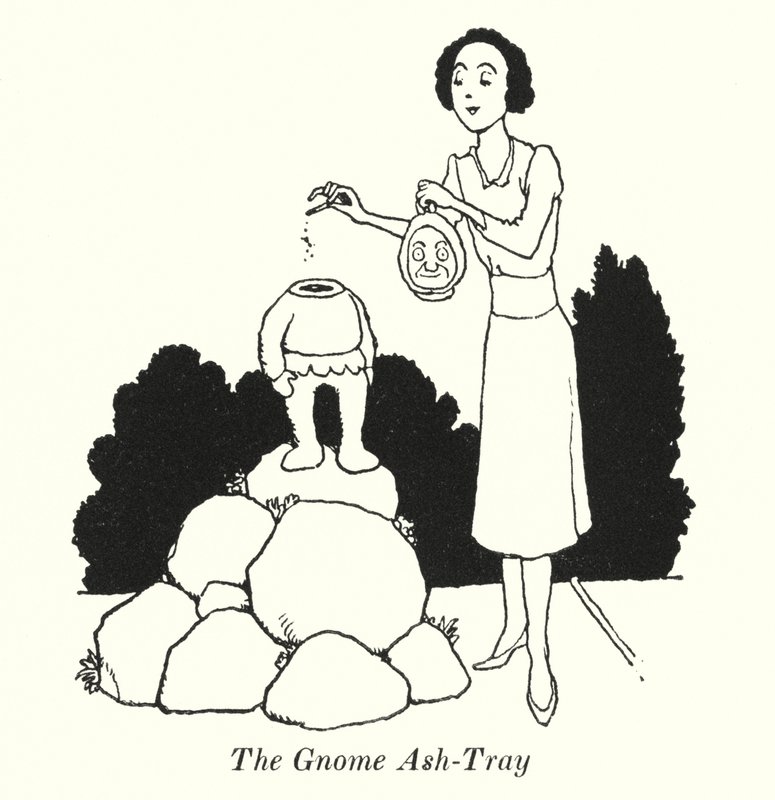 Le cendrier du gnome (lithographie) - William Heath Robinson
