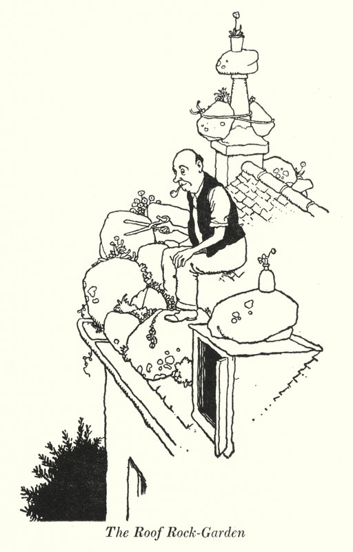 Le Jardin de Rocaille sur le Toit - William Heath Robinson