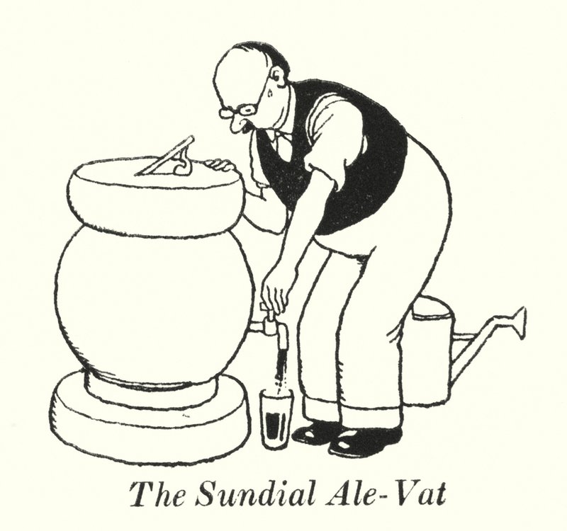 Le cadran solaire Ale-Vat - William Heath Robinson