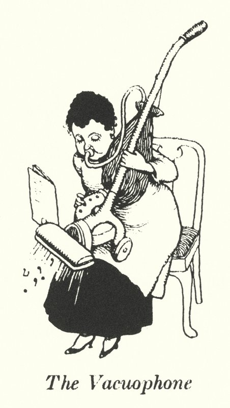 Le Vacuophone (lithographie) - William Heath Robinson