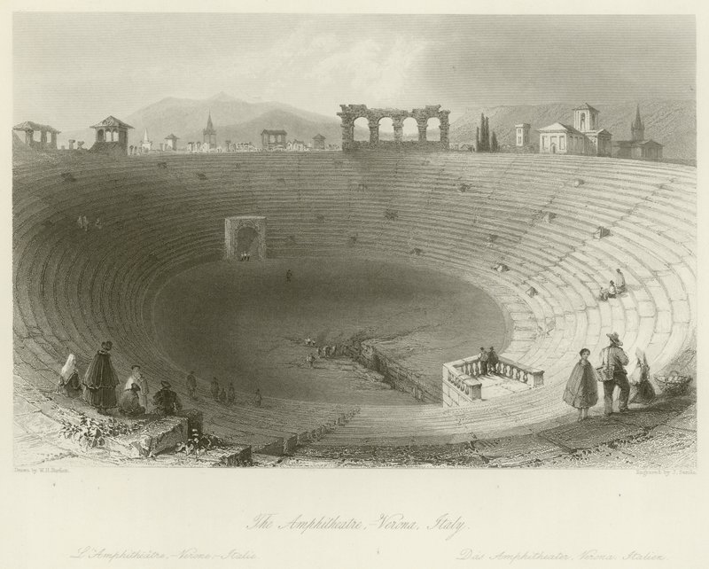 Arène de Vérone - William Henry Bartlett