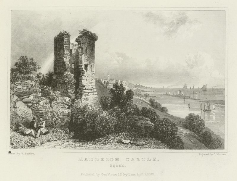 Château de Hadleigh, Essex - William Henry Bartlett