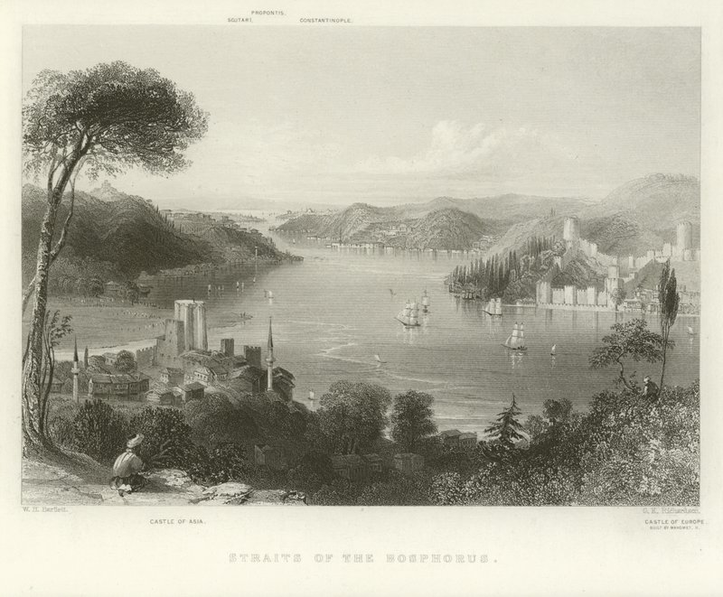 Détroit du Bosphore - William Henry Bartlett