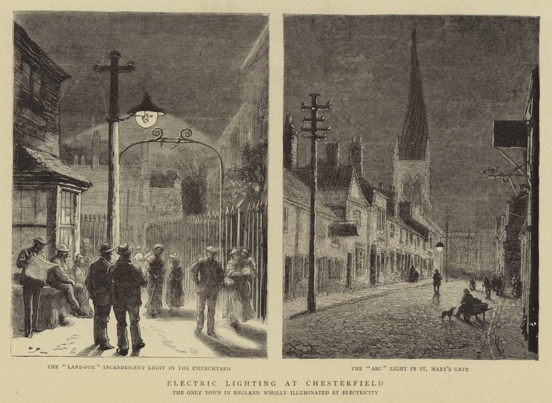 Éclairage électrique à Chesterfield - William Henry James Boot