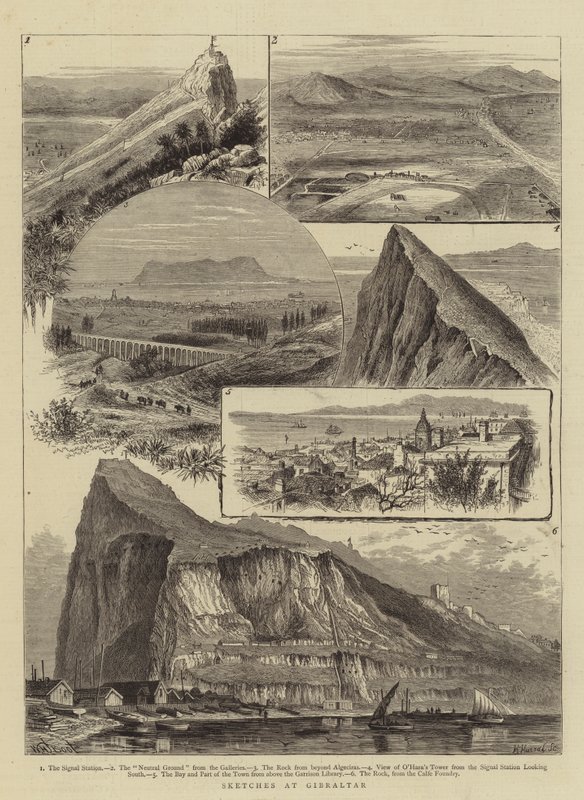 Esquisses à Gibraltar - William Henry James Boot